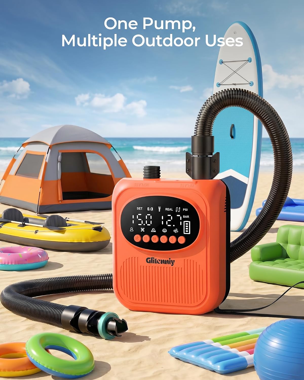 Paddle Board Electric Pump 13500mAh SUP Pump for Paddleboard