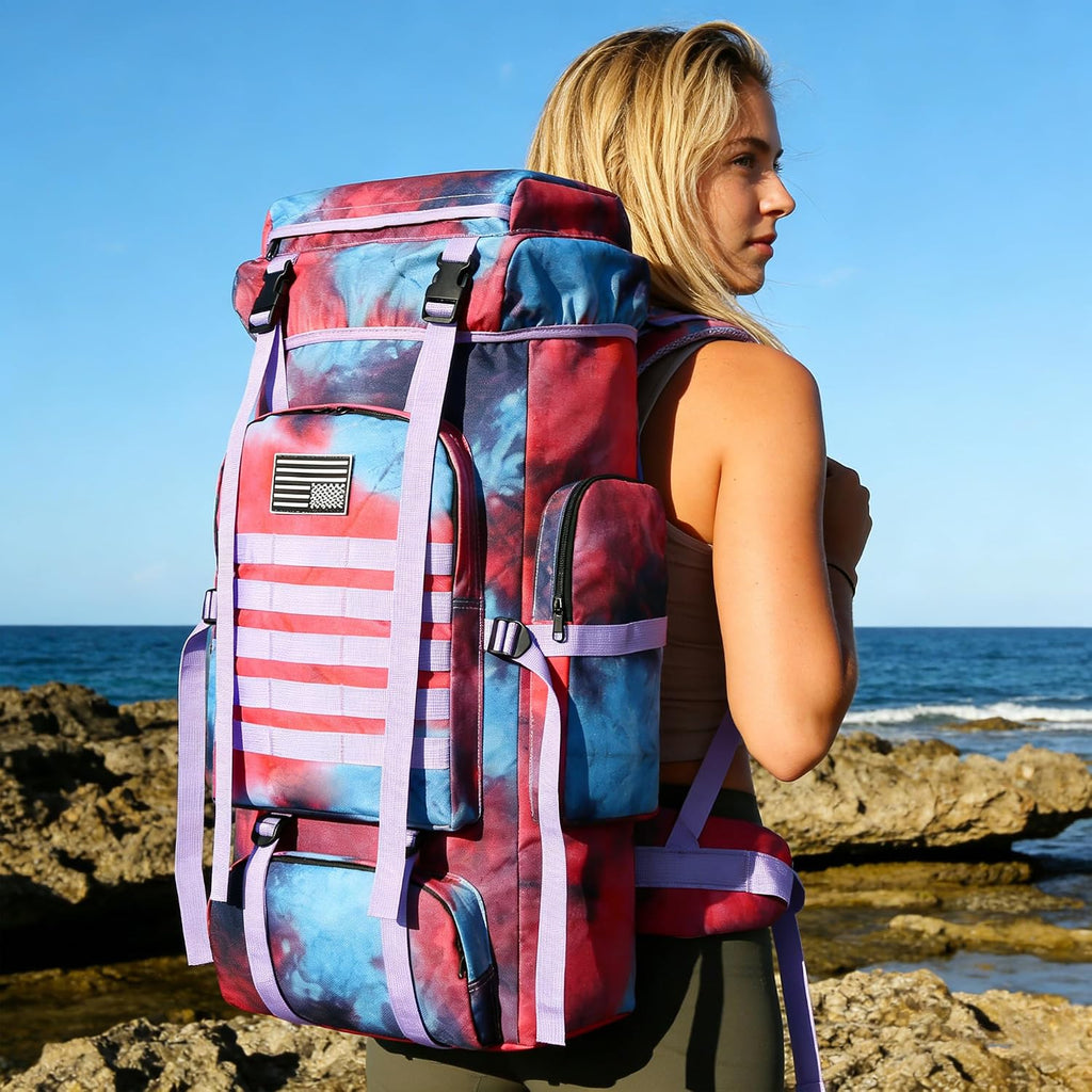 Hiking Backpack for Men 70L/100L Camping Backpack Military Rucksack Molle 3 Days Assault Pack for Climbing