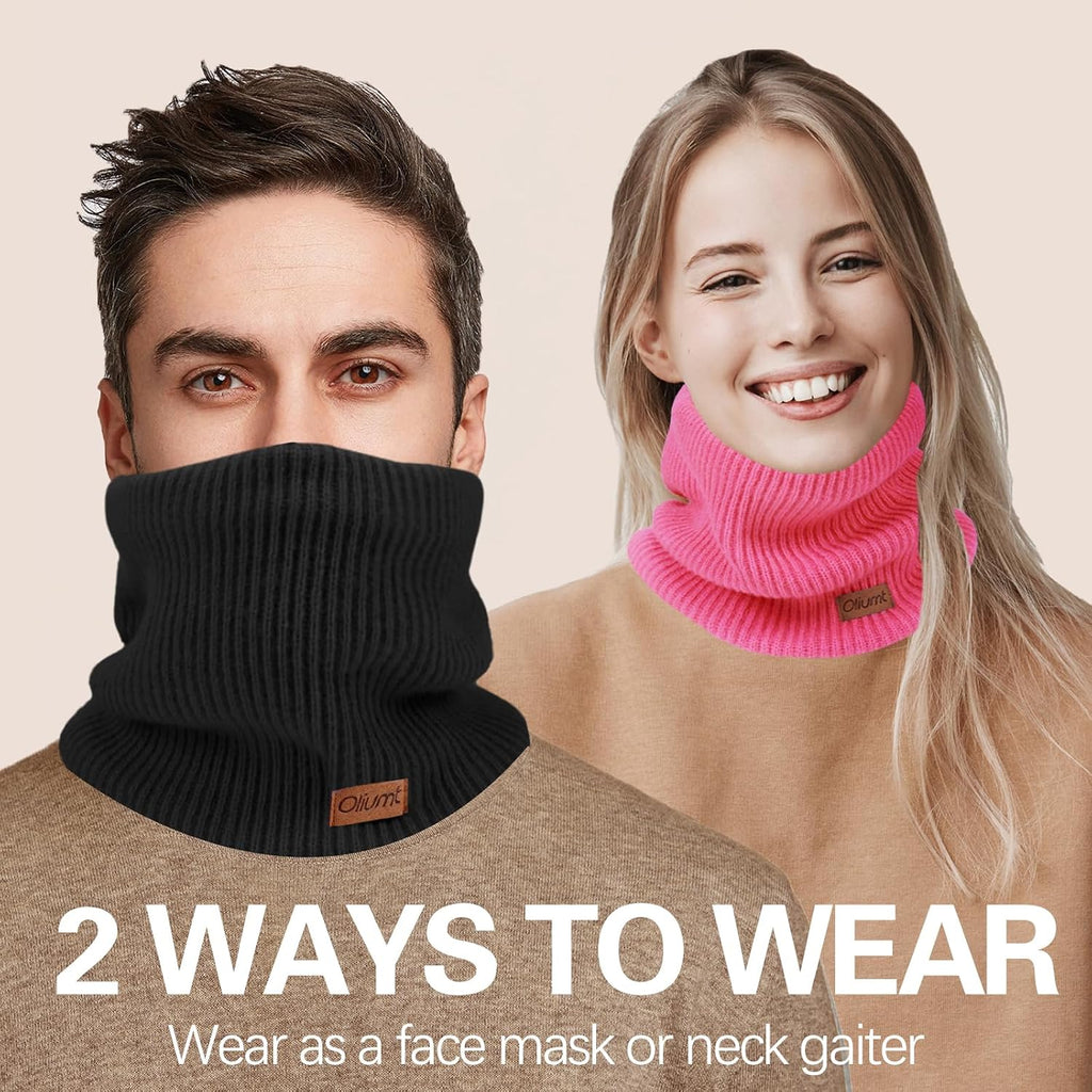 Neck Warmer for men,Winter Neck Gaiters Face Scarf Women Windproof Warm Fleece Scarves Gaiter for Cold Weather