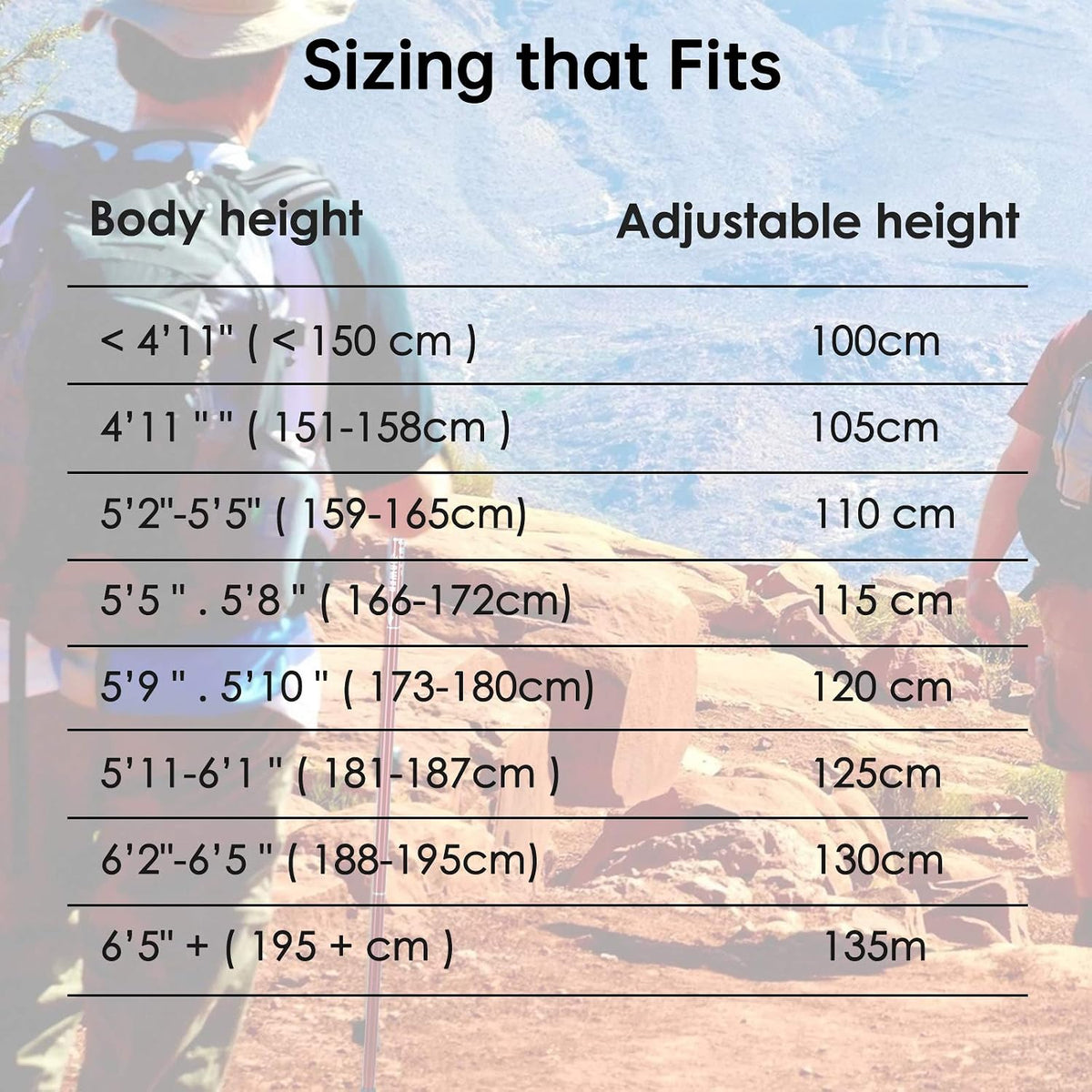 Trekking Poles Collapsible Hiking Poles - Lightweight Aircraft-Grade Aluminum Adjustable Hiking Sticks with Quick Lock System, Ultralight Walking Sticks for Women, Men & Seniors