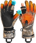 JS LifeStyle Heated Gloves for Men Women Hunting Work Rechargeable 3000mAh Battery with Light-Off Fingerless Design Winter