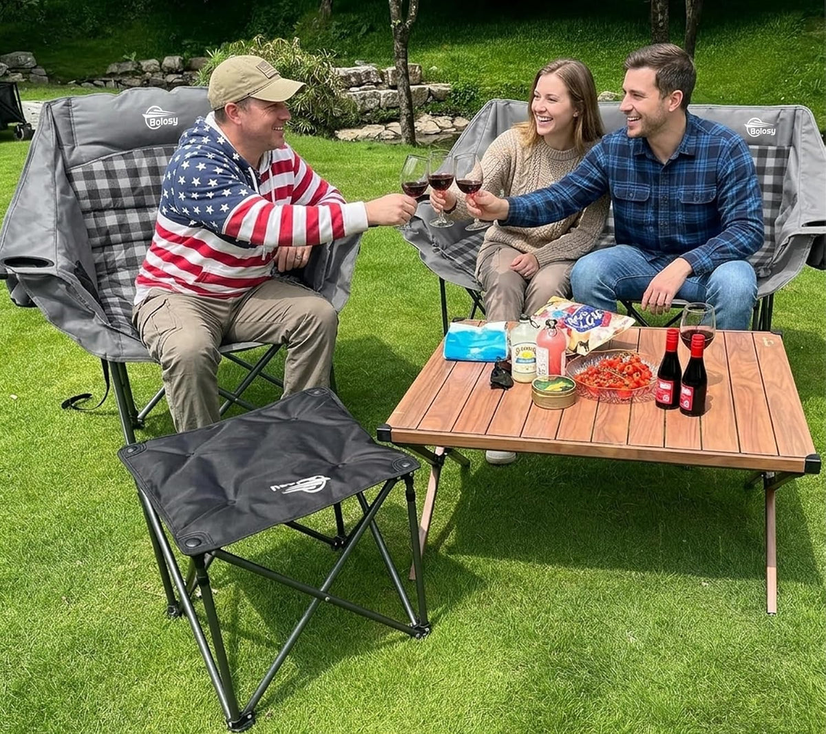 Bolosy Double Camping Chair Oversized Camping Loveseat