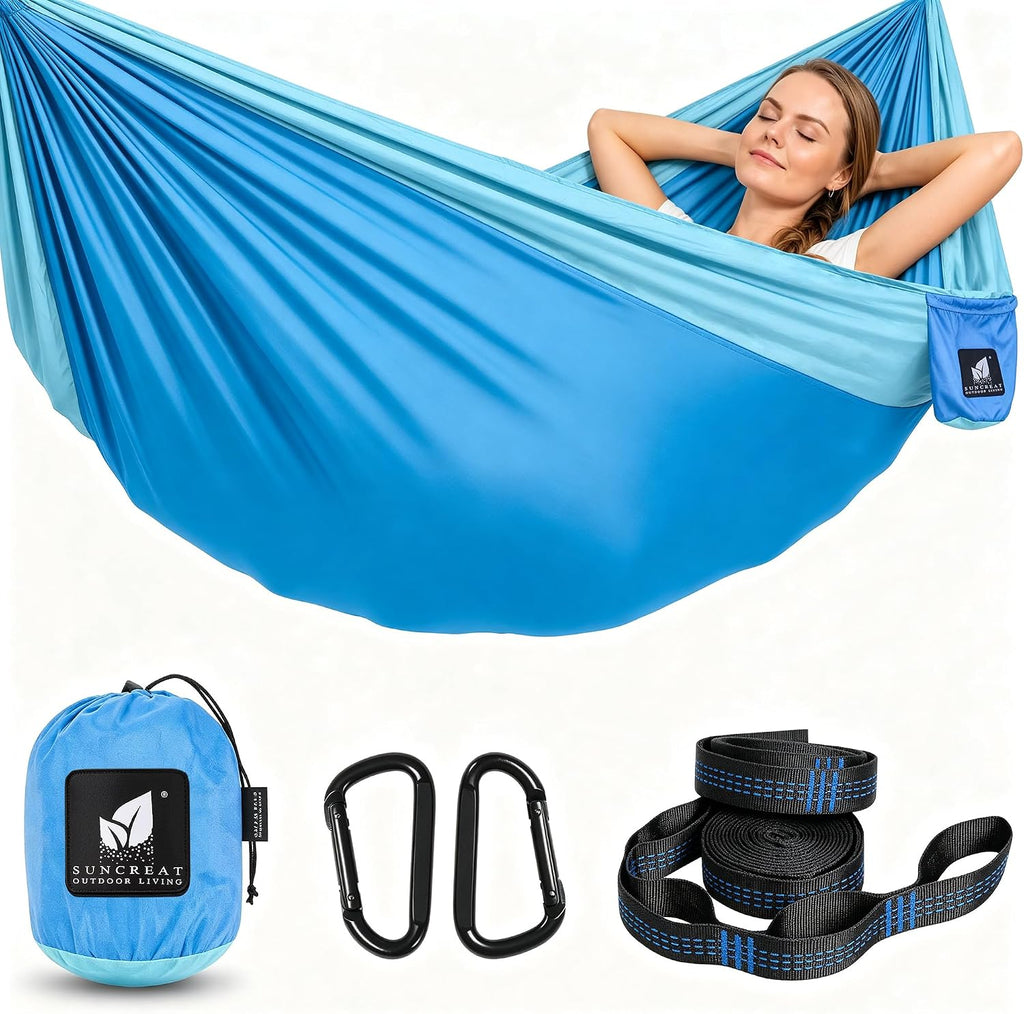 SUNCREAT Hammocks Camping Hammock, Ultralight Hammock for Hiking, Orange