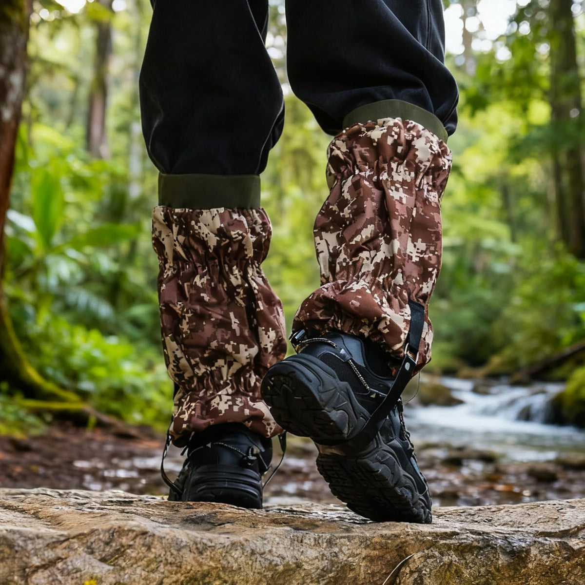 Snake Gaiters for Hiking & Outdoor Work – Waterproof, Adjustable Leg Guards with 500D Oxford & 3-Layer Nylon, Durable Outdoor Leg Protection for Men & Women