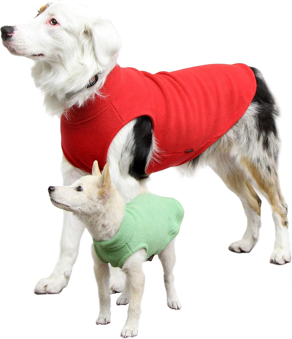 Gooby Stretch Fleece Vest Dog Sweater, Burgundy, Medium