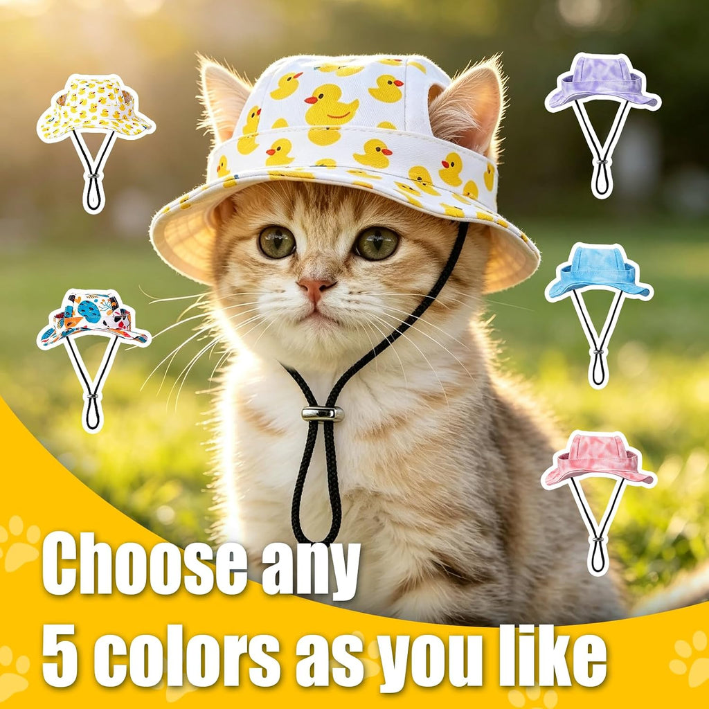 Dog Sun Hat, Hat for Dogs with Ear Holes, Pet Apparel Accessories, Breathable Drawstring for Summer Sun Protection, Outdoor Walking and Beach Activities, Small and Medium Dogs(Pink Large)