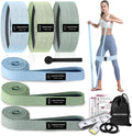 HIMESPORNER 9 PCS Fabric Resistance Bands Set for Working Out