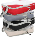 Barsine Large Compression Packing Cubes for Travel, 4-Pack Extra Large Packing Cubes with Double Compression Zipper, Luggage Organizers for Carry On, Cruise, Family Vacation & Business Travel