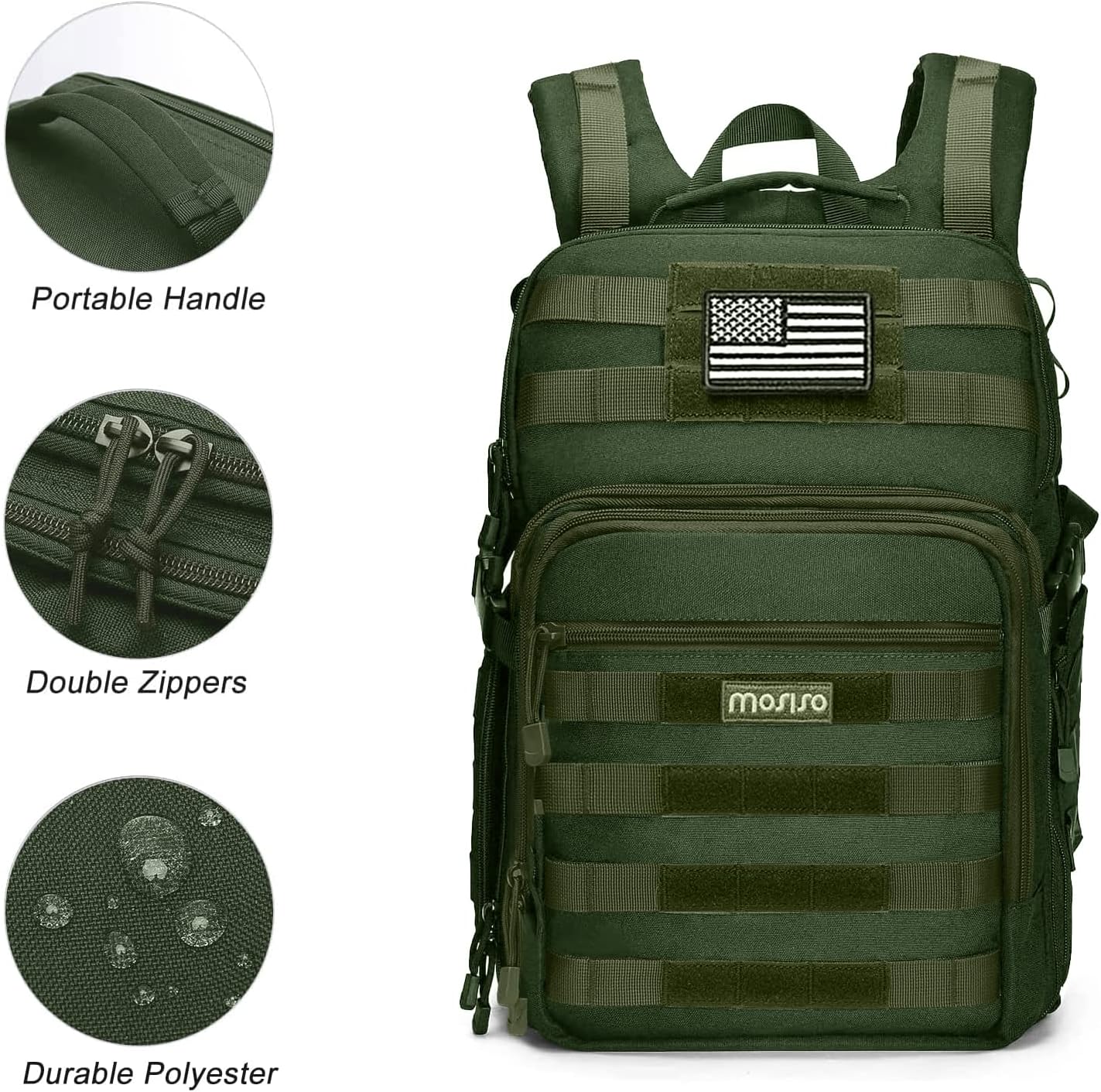 MOSISO Camera Backpack, DSLR/SLR/Mirrorless Tactical Camera Bag Case
