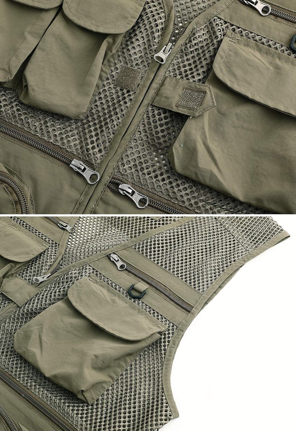Spanye Mens Outdoor Fishing Vest Safari Travel Photography Vests Jacket Multi Pocket