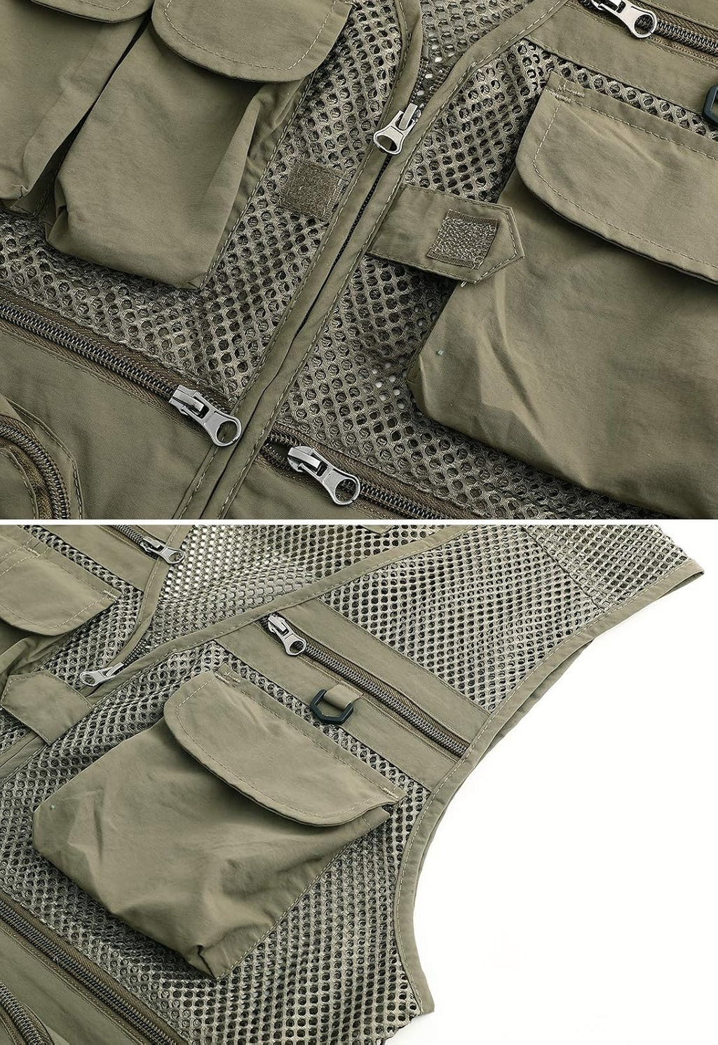 Spanye Mens Outdoor Fishing Vest Safari Travel Photography Vests Jacket Multi Pocket