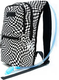 Kandies World Reflective Festival Hydration Pack - 2L Hydropack for Raves, Hiking, Biking, Running, and More (with Anti-Theft Pocket)