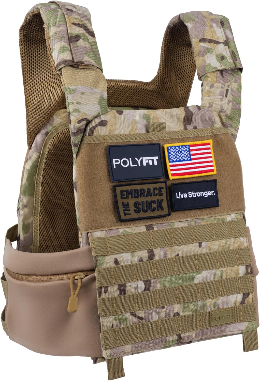 Polyfit Fortify Weighted Vest - Workout Vest for Men & Women