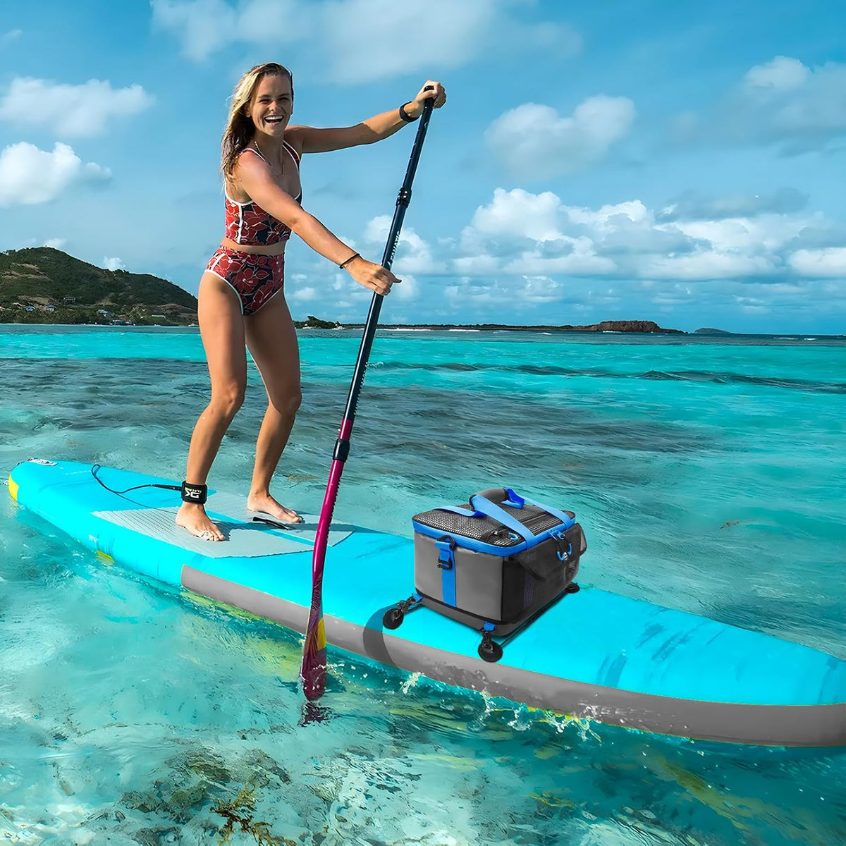 YVLEEN Paddle Board Cooler, Waterproof SUP Cooler Bag, Insulated Storage