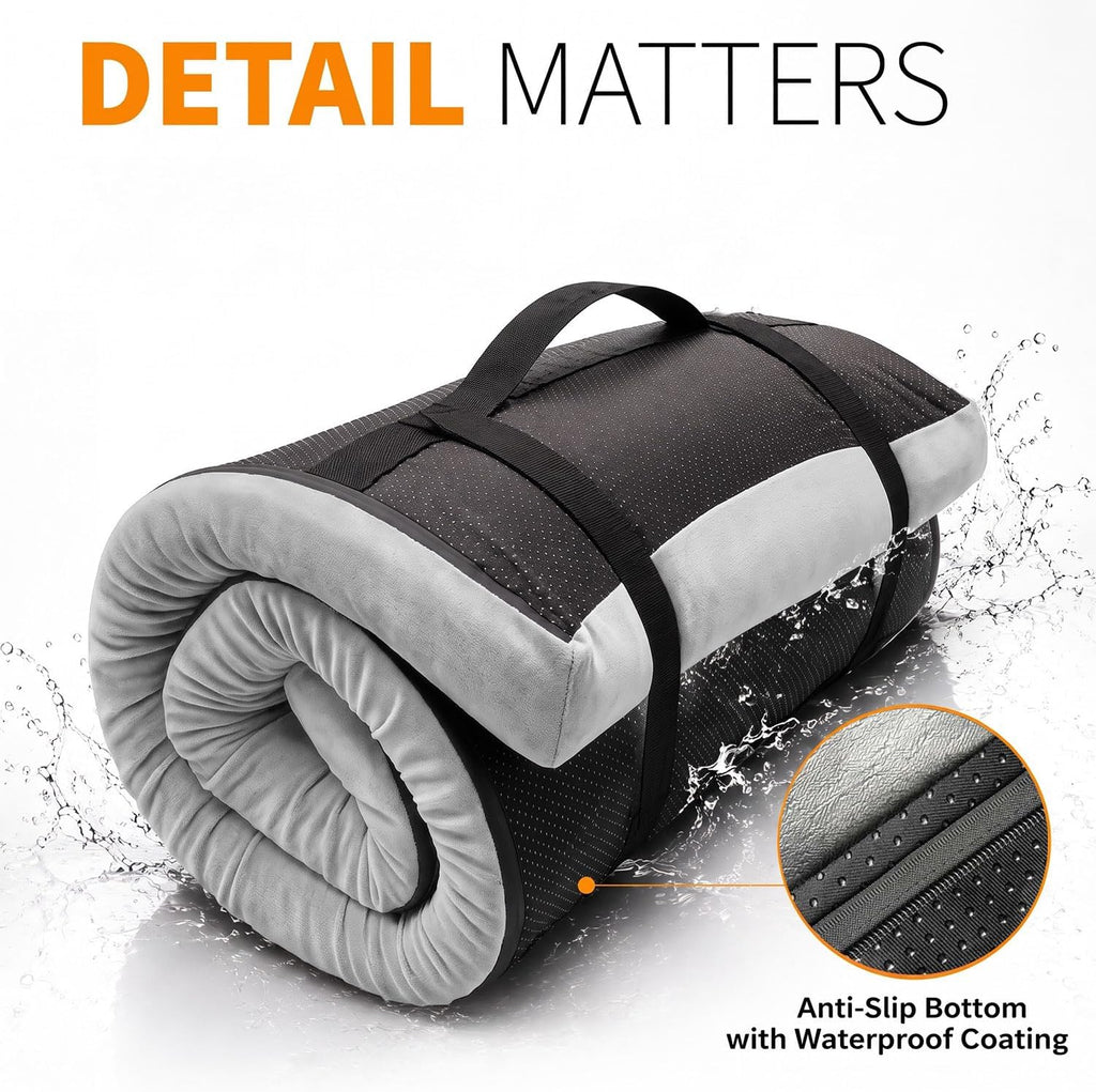 Foam Camping Mattress, Portable Sleeping Pad with Carrying Bag