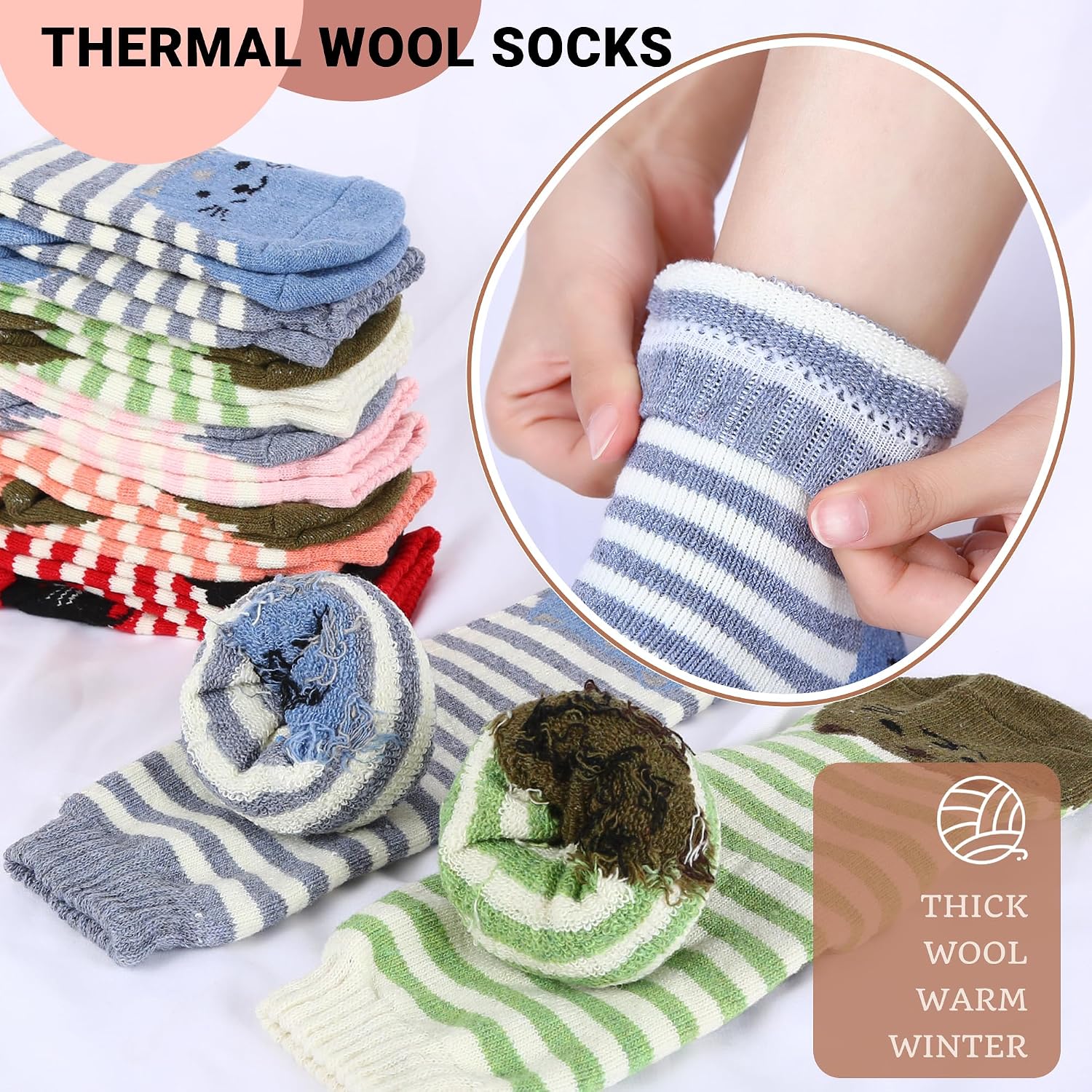 SISOSOCK Non Slip Slipper Socks with Grips for Women Cabin Crew House Socks