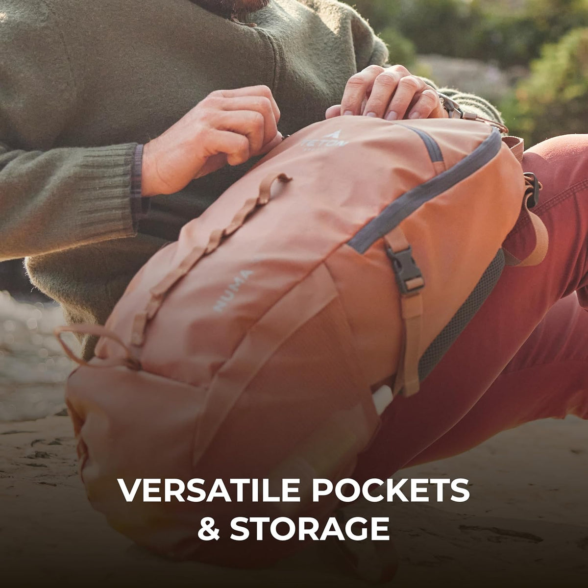 Teton 30L Numa backpack, durable and ready for hiking, camping or backpacking. Perfect lightweight travel bag with more room than you think, Terra