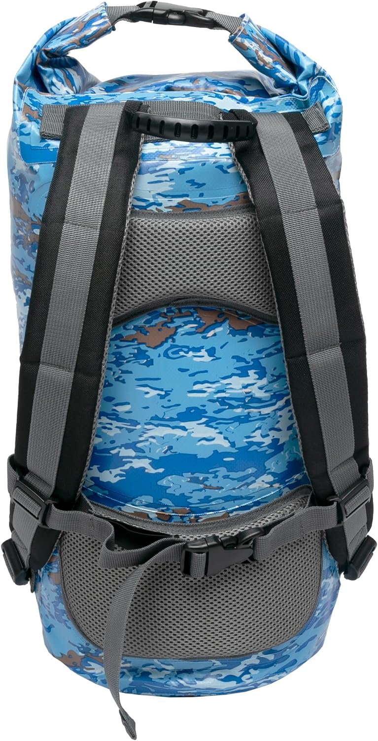 geckobrands Hydroner 20L Waterproof Dry Bag Backpack – Lightweight Roll-Top Bag with Clear Phone Pouch for Outdoor Activities