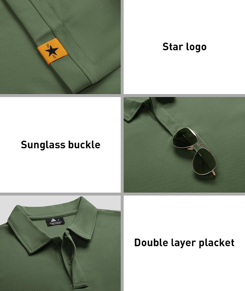 ZITY 3 Pack Mens Golf Polo Shirts Short Sleeve Business Casual T-Shirts