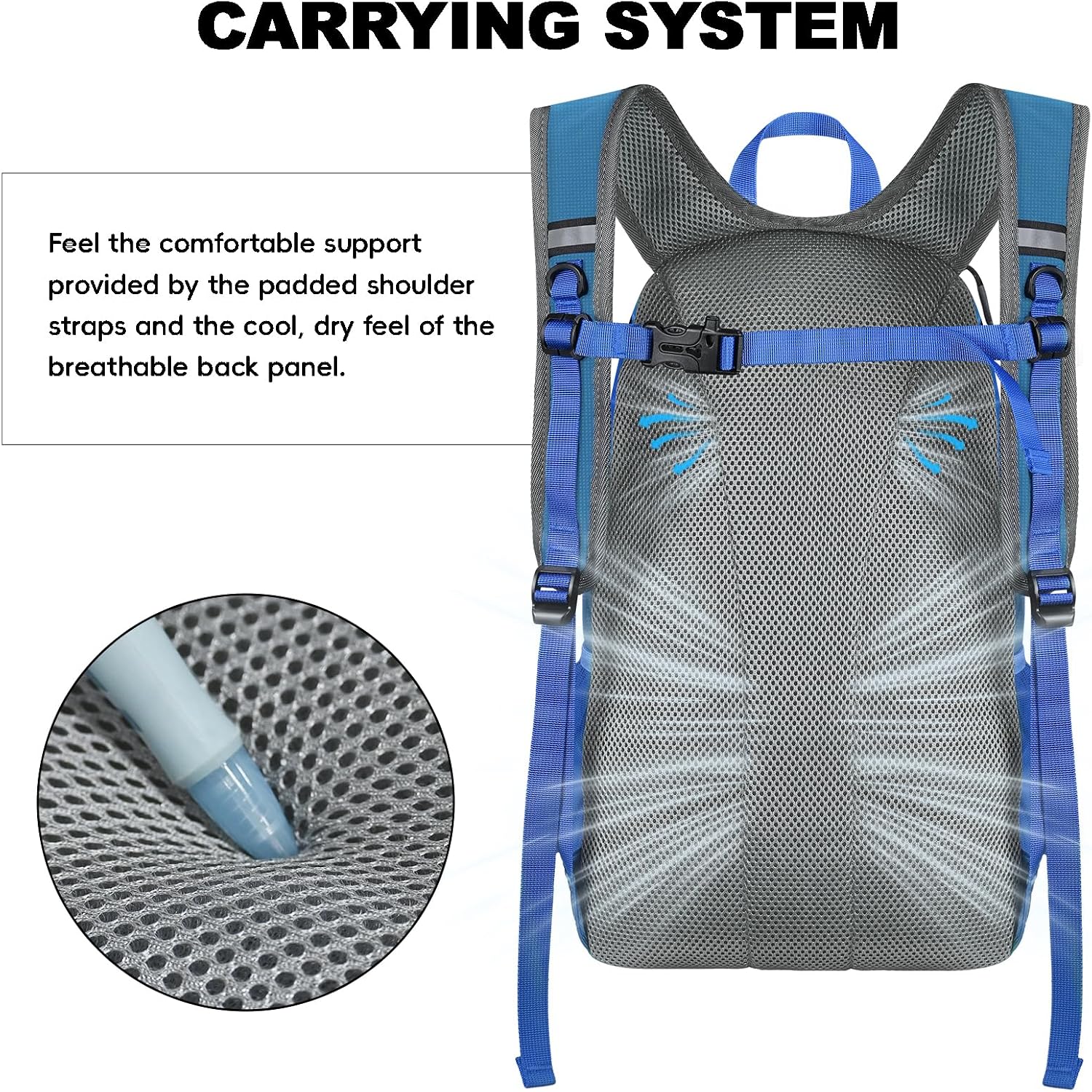 Seektop Packable Waterproof Hiking Backpack, 20L Lightweight Daypack