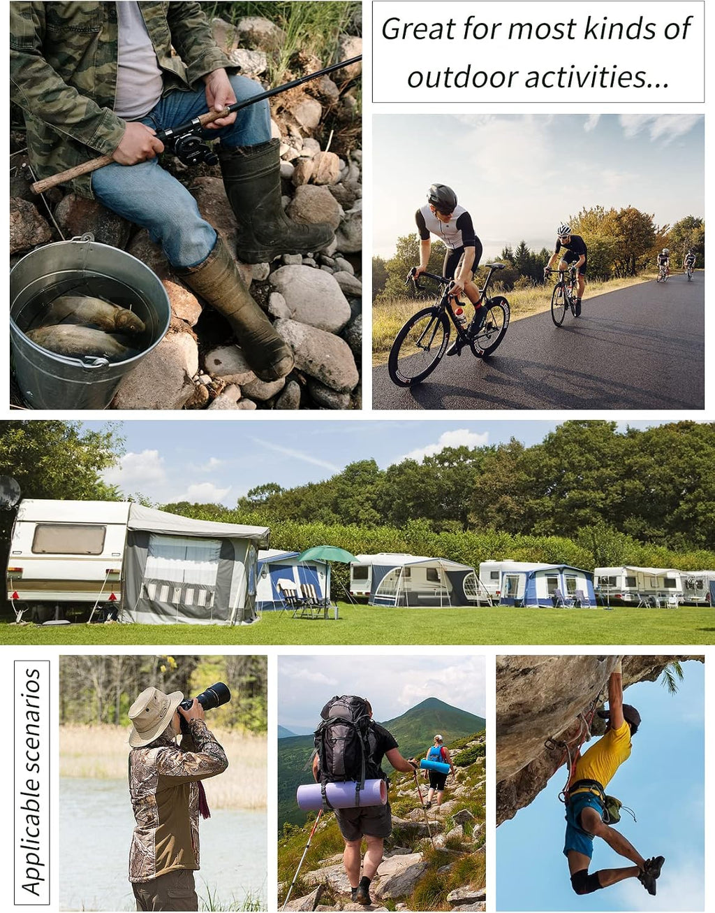Gihuo Mens Fishing vest for Safari Utility Cargo with Pockets