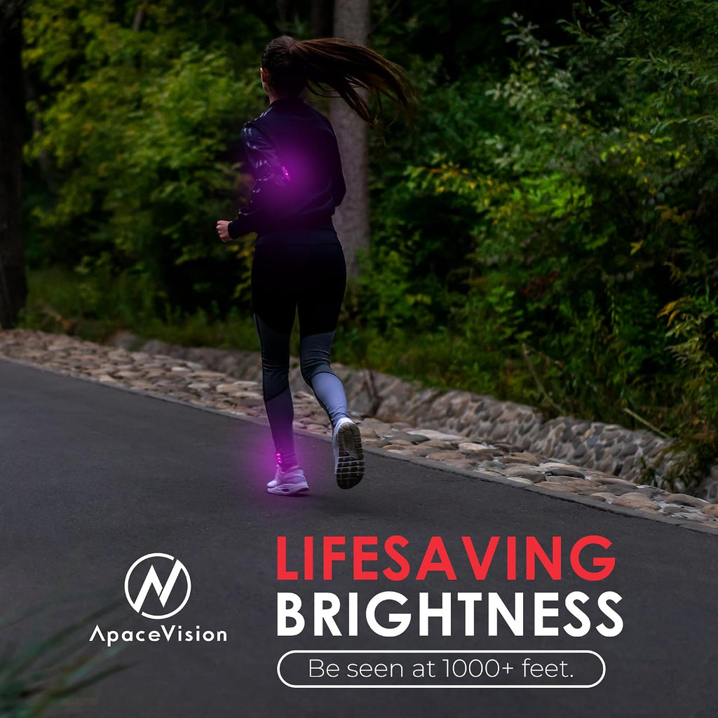 LED Safety Light (2 Pack) with Bonus Items – Clip On Strobe/Running Lights for Runners, Dogs, Bikes, Walking and More