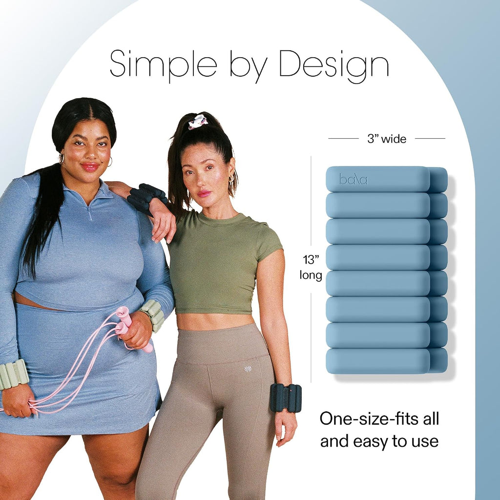 Bala Bangles Wrist & Ankle Weights for Women & Men, Home Gym Equipment