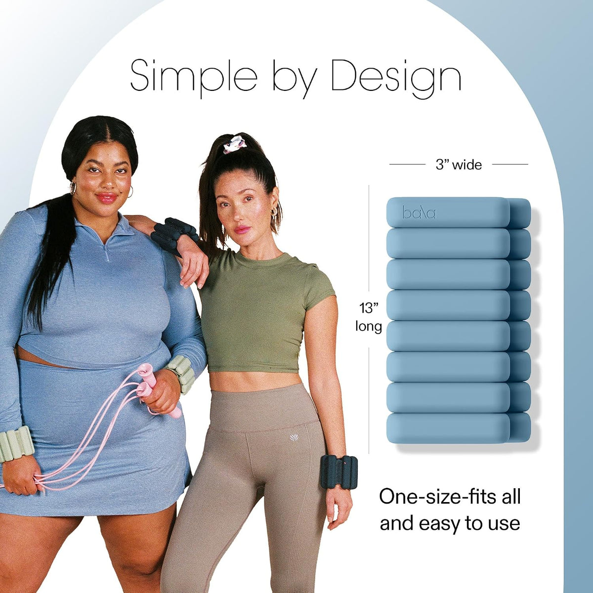 Bala Bangles Wrist & Ankle Weights for Women & Men, Home Gym Equipment