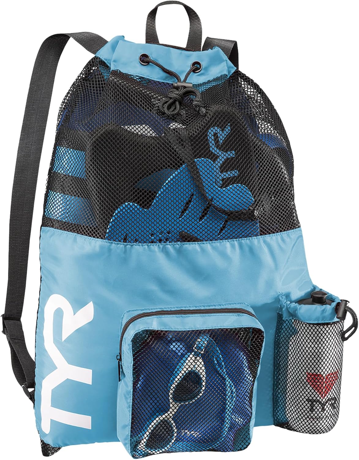 TYR Big Mesh Mummy Backpack, Blue/Yellow