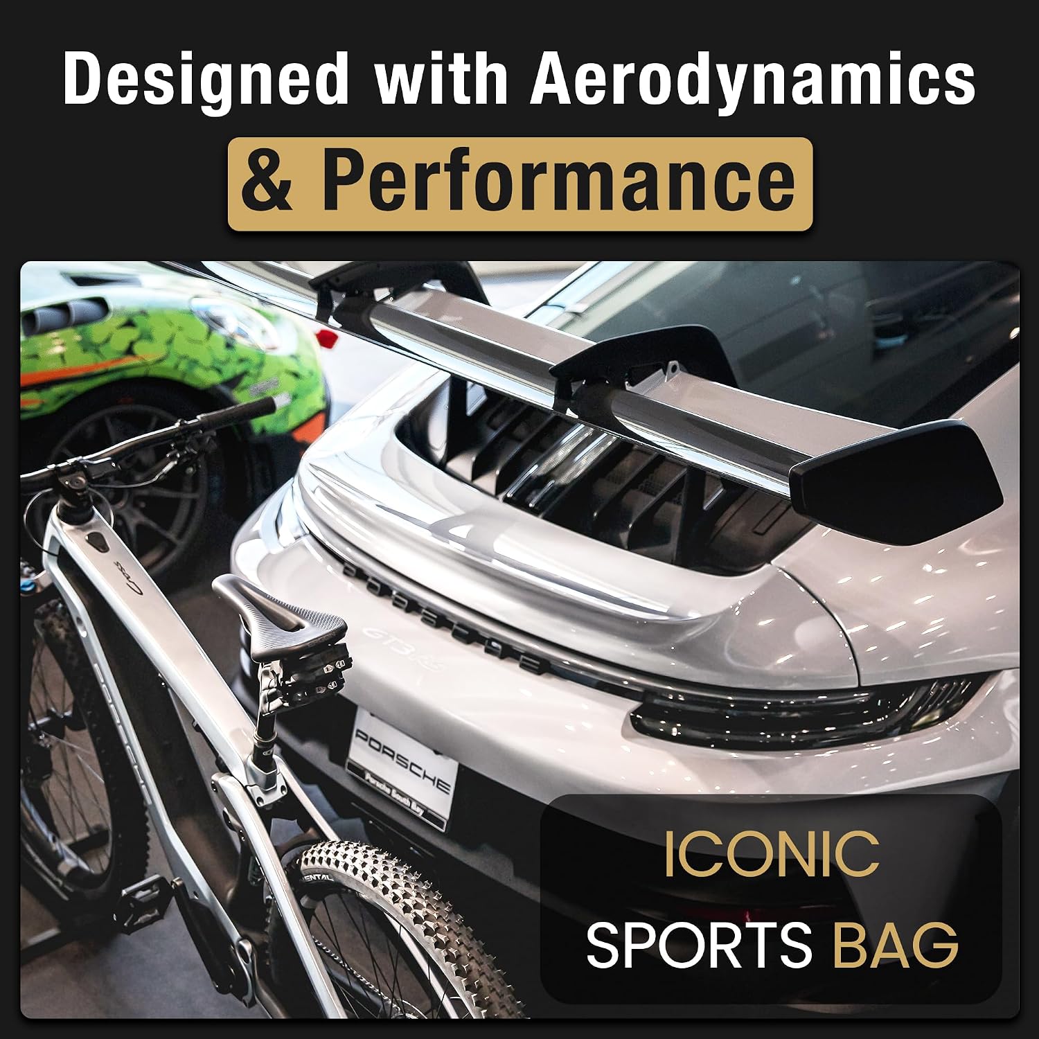 Lumiere & Co. Magnetic Quick-Release Bike Saddle Bag – Double Compartment, Low-Profile Brick Design, Designed with Fidlock's Magnetic Black V Buckle Attachment System, Mach X (Green)
