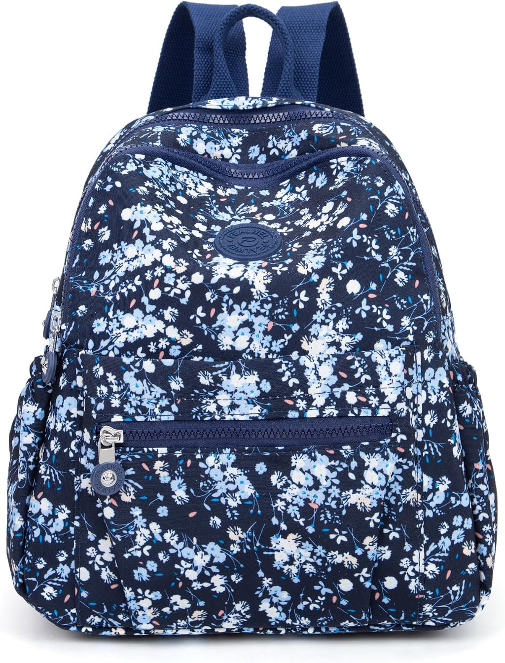 Pealwel Mini Backpack Purse for Women,Small Nylon backpacks for Ladies Backpacks Women Anti Theft Travel Bag (Colorful Flower)