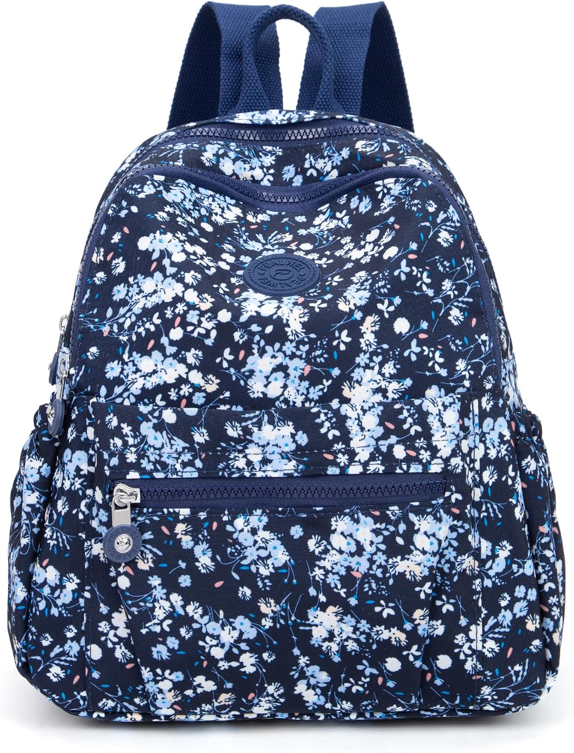 Pealwel Mini Backpack Purse for Women,Small Nylon backpacks for Ladies Backpacks Women Anti Theft Travel Bag (Colorful Flower)