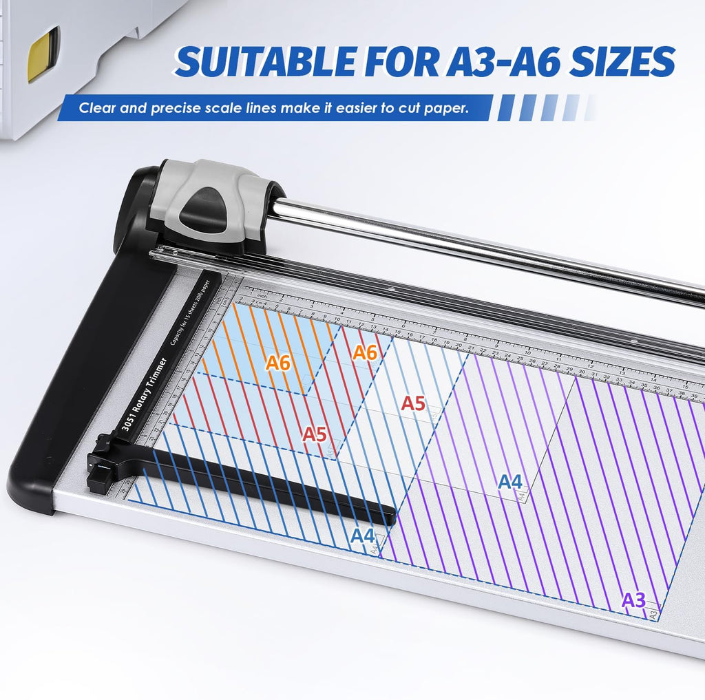 480mm(18.90") Rotary Paper Trimmer, 15 Sheets Heavy Duty Paper Trimmer