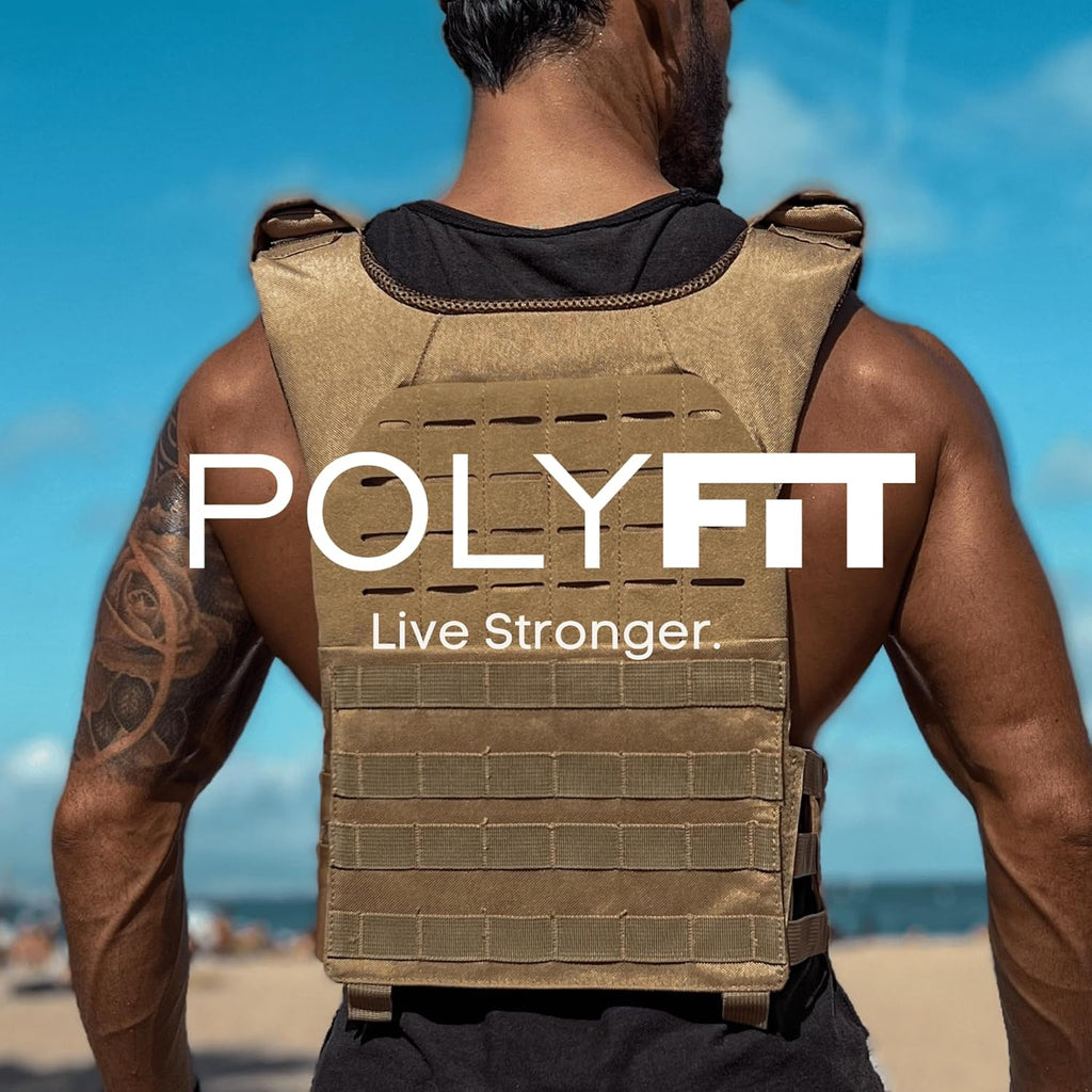 Polyfit Fortify Weighted Vest - Workout Vest for Men & Women