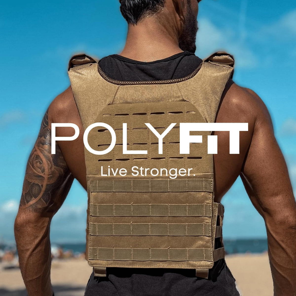Polyfit Fortify Weighted Vest - Workout Vest for Men & Women