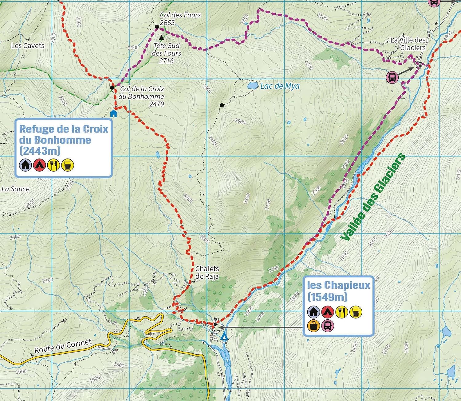 Trekking Map: Tour du Mont Blanc: English/French/German; 1:40,000 mapping; Free GPX downloads; Water: English/French/German; 1:40,000 mapping; Free GPX downloads; Waterproof; Tear-resistant; Light