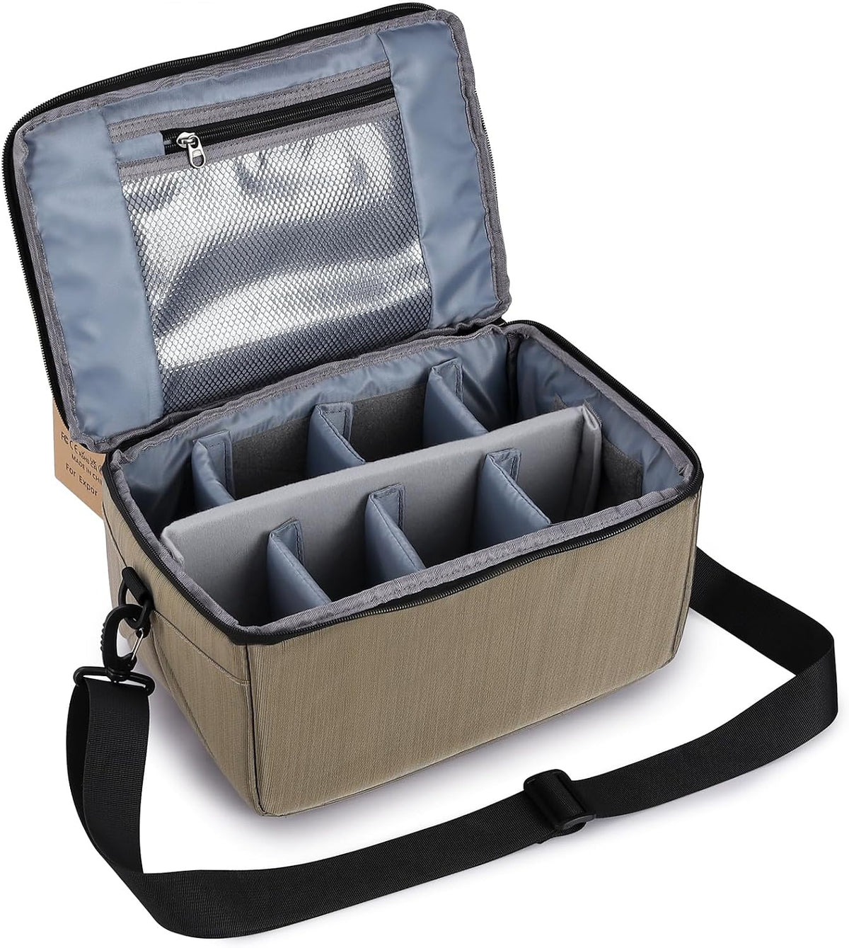 Koolertron Dslr Camera Insert Bag Purse Universal Liner Lens Pouch Partition Protective Cover Waterproof Sleeve for Cannon/Nikon/Sony (Black)