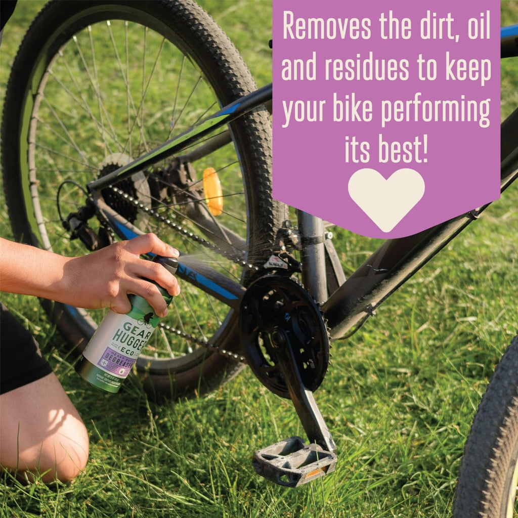 Gear Hugger - Dry Lube and Degreaser - Eco-Friendly & Long-Lasting Bike Chain Cleaner – Plant-Based Bike Lubricant, No Petroleum, No PTFE