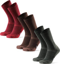 DANISH ENDURANCE Hiking Socks, Merino Wool, Anti-Blister, 3 & 5-Pack