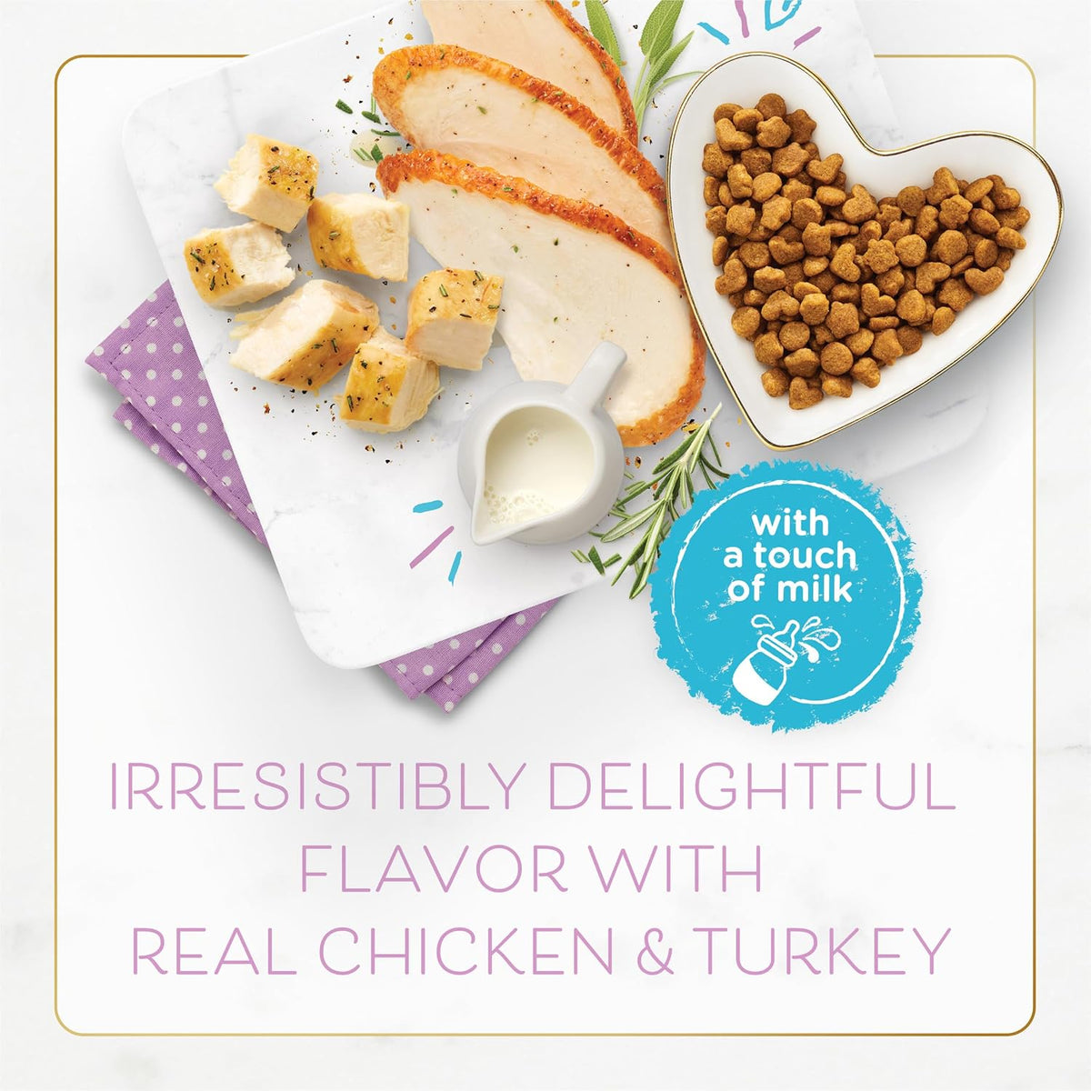 Purina Fancy Feast Kitten With Savory Chicken and Turkey Kitten Dry Food - 7 lb. Bag