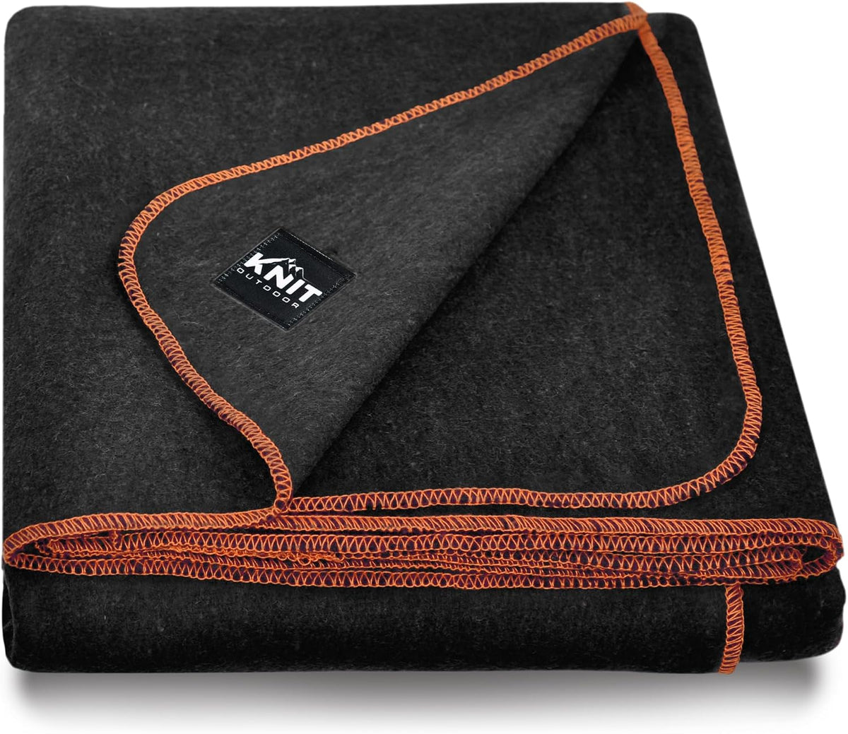 Large Military Wool Blanket - Warm & Thick Emergency Survival Blanket Great for Camping, Outdoors, Sports Events, Picnics, 4.5 lbs, 64" x 88" (Charcoal)