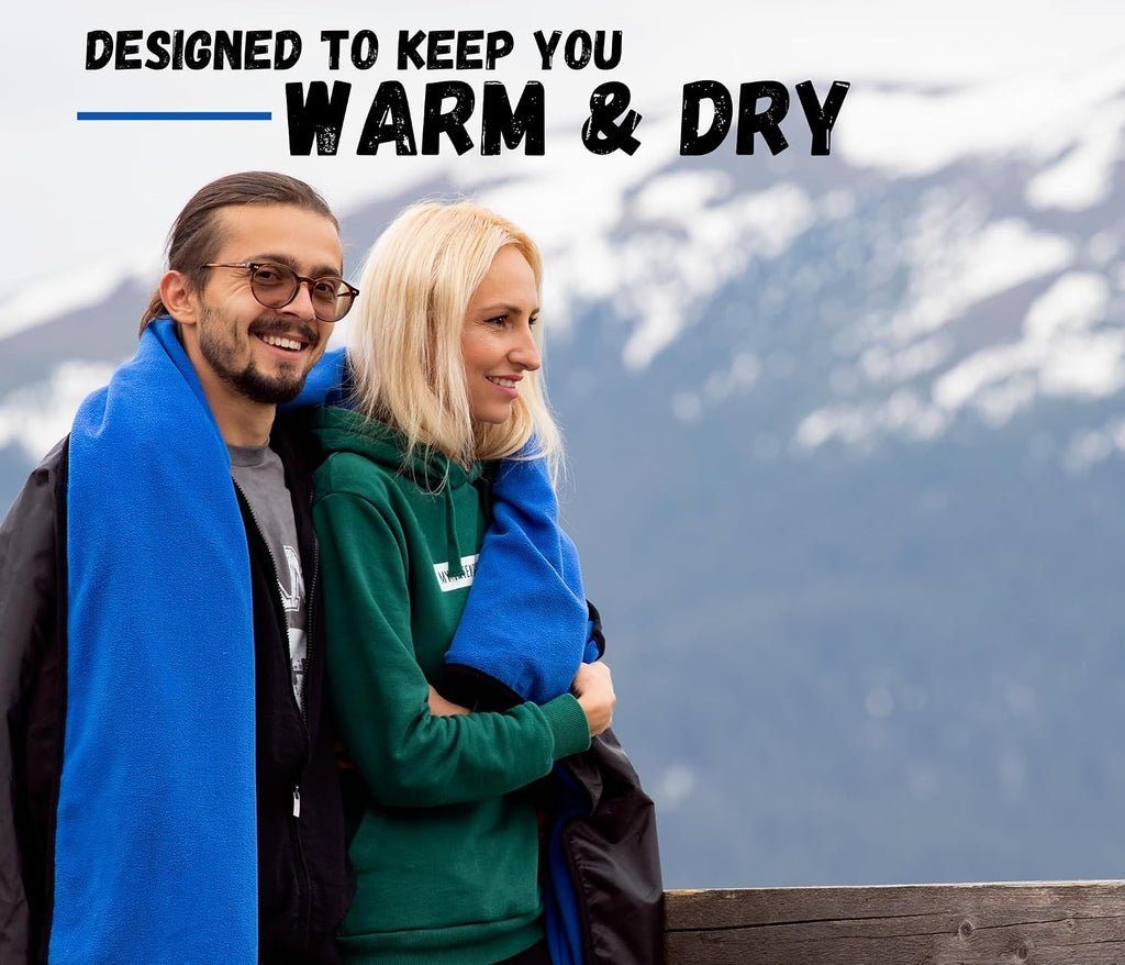 SUITEDNOMAD Extra Large Waterproof Windproof Outdoor Stadium Fleece Blanket