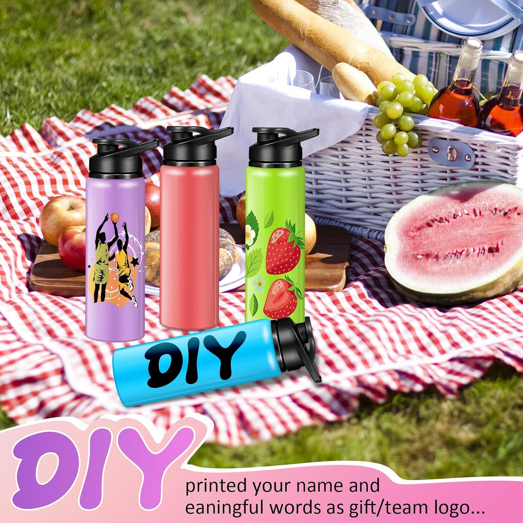 Mimorou 25oz Reusable Aluminum Water Bottles Bulk