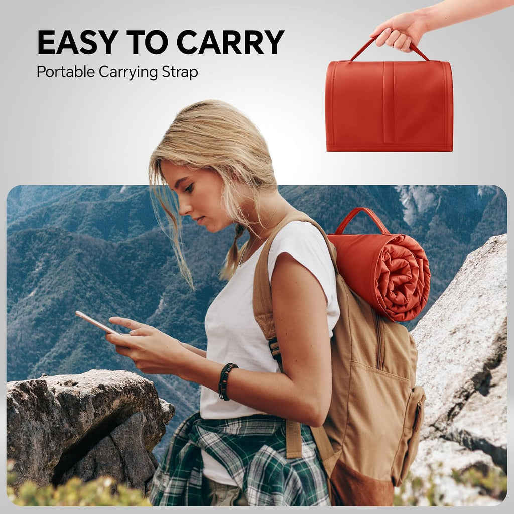 BEDELITE Waterproof Packable Lightweight Camping Blanket