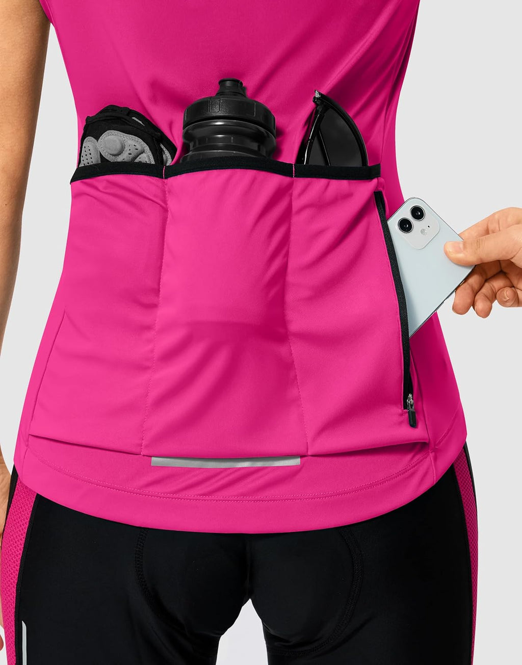 Women's Cycling Jersey Short Sleeve Bike Jersey Road Bike Shirts Biking Bicycle Tops with Pockets