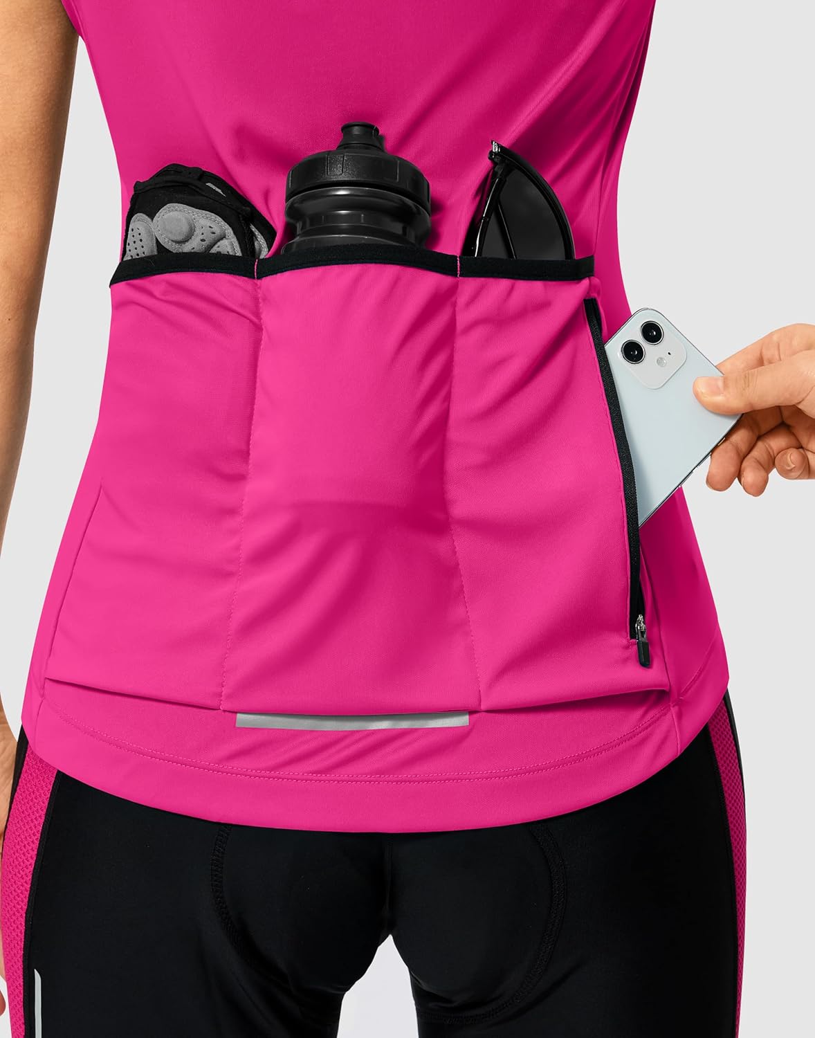Women's Cycling Jersey Short Sleeve Bike Jersey Road Bike Shirts Biking Bicycle Tops with Pockets