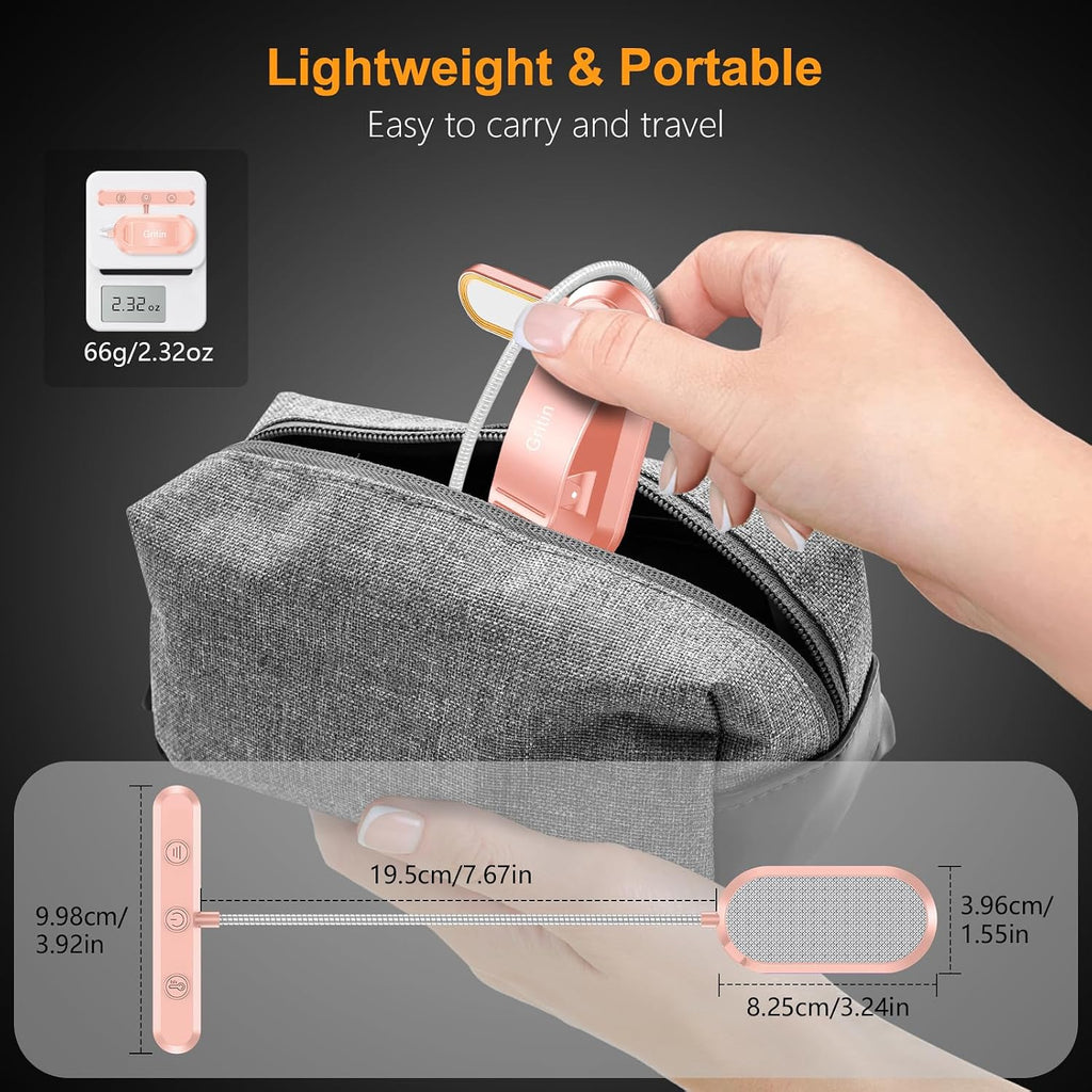 Gritin Rechargeable Book Light for Reading in Bed with 19 LED