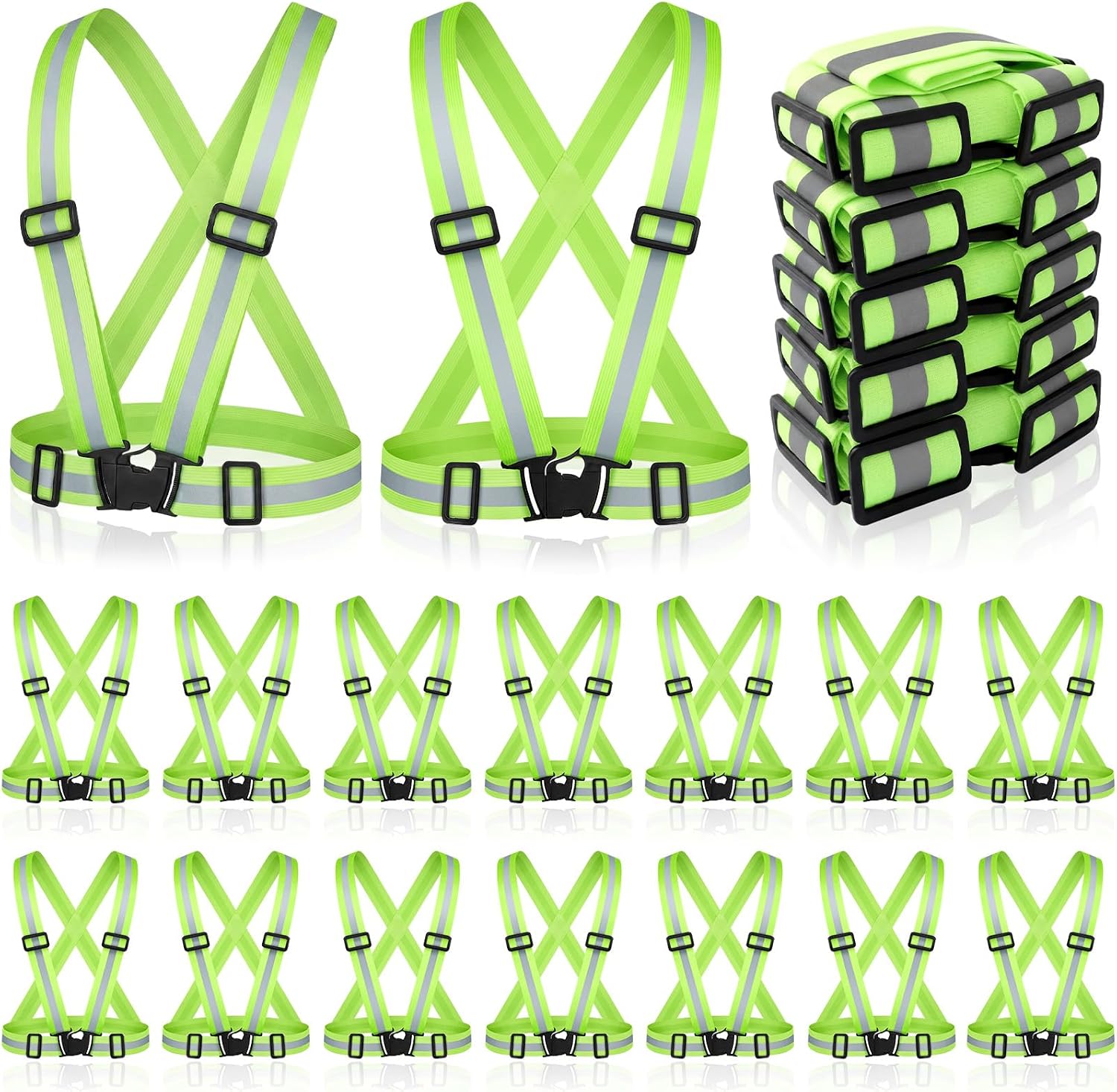 Hercicy Reflective Running Vests, Safety Vest Straps