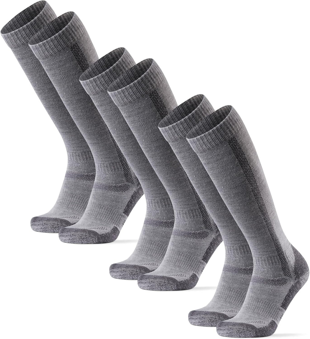 DANISH ENDURANCE Knee High Hiking Socks, Merino Wool, Thermal, 1 & 3-Pack