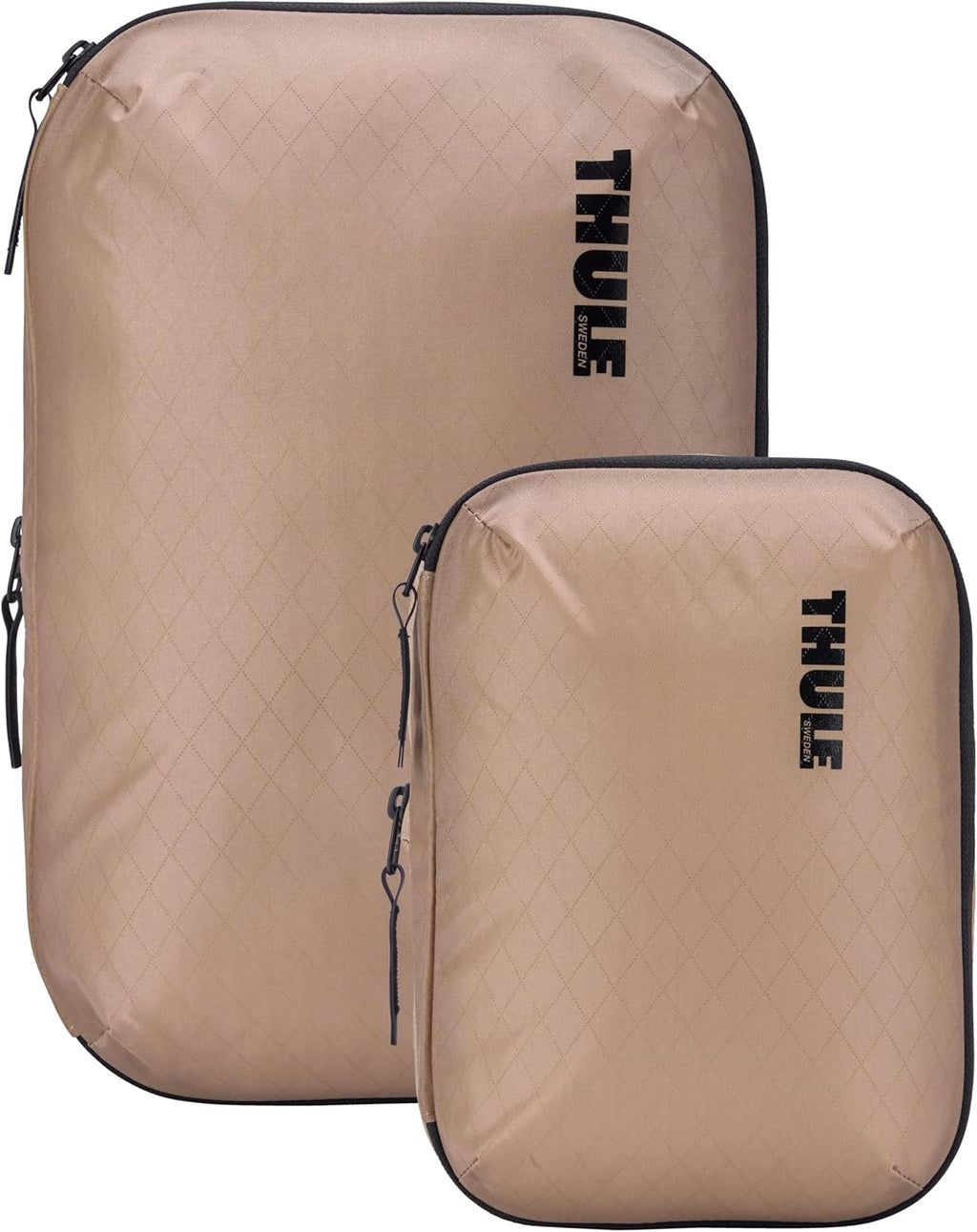 Thule Compression Packing Cube Set, Includes Size Small & Medium, Semitransparent Fabric, Easy to Pack